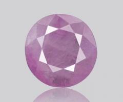 Pink sapphire stone in India