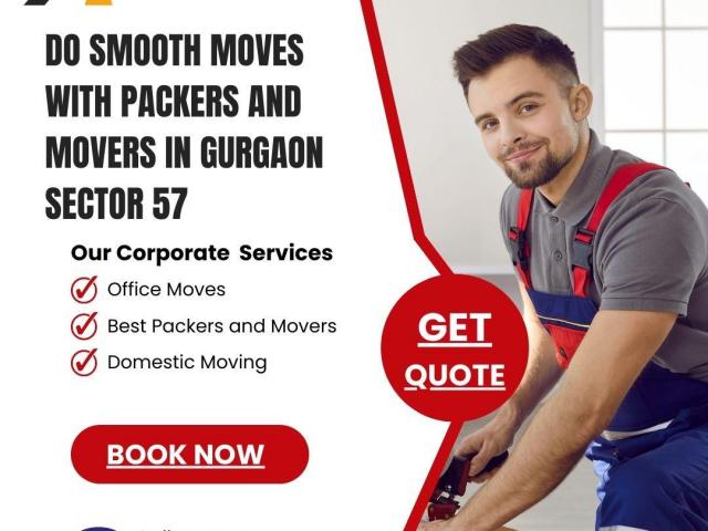 Do Smooth Moves with Packers And Movers In Gurgaon Sector 57 - 1/1