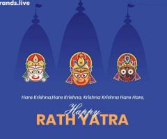 Personalize Rathyatra Banner Maker Images With Your Business Logo